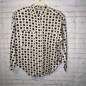 Diane‎ Von Furstenberg vintage 1980s button down shirt women’s size M
